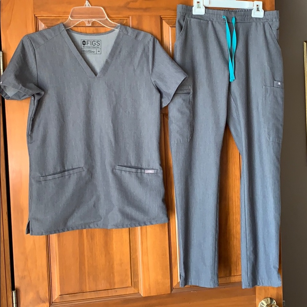 Graphite FIGS scrub set XS regular